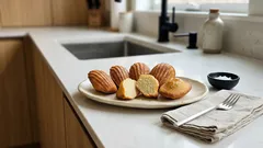 味噌が隠し味。米粉でしっとり、バター不使用の味噌マドレーヌ