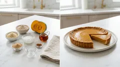 砂糖なしでも満足:玄米粉で作るグルテンフリーかぼちゃタルト