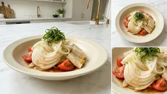 新玉ねぎが主役の漬けサラダ：酢醤油だれでさっぱり、豆腐バーで満足感も