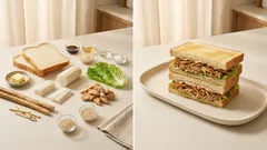 甘辛照り焼き×ごまマヨで満足：ライクチキンとごぼうの和風ヴィーガンサンド