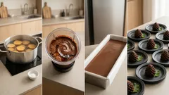 さつまいも×豆腐で濃厚なのに軽い。松ぼっくり風「芋チョコテリーヌ」の作り方