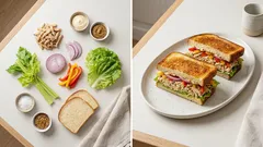 ライクチキンで手軽に満足：粒マスタード香るソイマヨのヴィーガンサンド