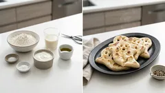 フライパンでふんわりもっちり!豆乳ヨーグルト入り「おばけナン」でハロウィンごはん