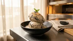 ミキサーで混ぜるだけ:冷凍バナナ×黒ごまの濃厚アイス(甘さ調整OK)