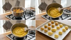 さつまいも餡がしっとり爽やか：レモン香る「レモン饅頭」の焼き方（翌日が食べごろ）