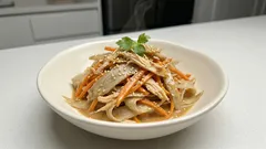 レンジで手早く、味噌×ソイマヨでコク深いビーガンごぼうサラダ（作り置きOK）