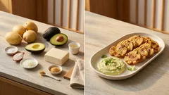 油なしでカリほく!丸ごとじゃが芋チップとアボカド豆腐ディップの作り方