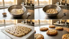 生おからで作る素朴クッキー:レーズン&種の香ばしさ、砂糖控えめで満足