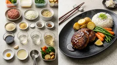 オムニミートでふっくらジューシー：100%植物性ヴィーガンハンバーグと照りソースの作り方