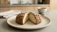 ほうじ茶香るメロンパン—クッキー生地を冷やしてカリふわに焼くレシピ