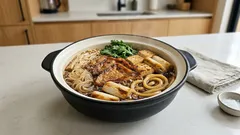 肉なしでも満足。油揚げと豆腐で作るヴィーガンすき焼き（割り下も簡単）