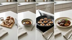 フライパンひとつでつやつやに。混ぜだれで簡単「椎茸の照り焼き」レシピ