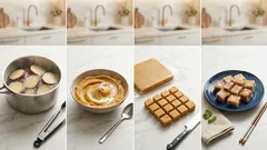 フライパンで香ばしく。米粉の薄皮で作る「さつまいもきんつば」レシピ