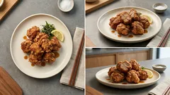 米粉×片栗粉でカリッと軽い。大豆ミートのからあげ(揚げ焼き)レシピ|お弁当にも