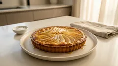 米粉でほろっと、洋梨はとろり。太白ごま油で作る軽やか洋梨タルト